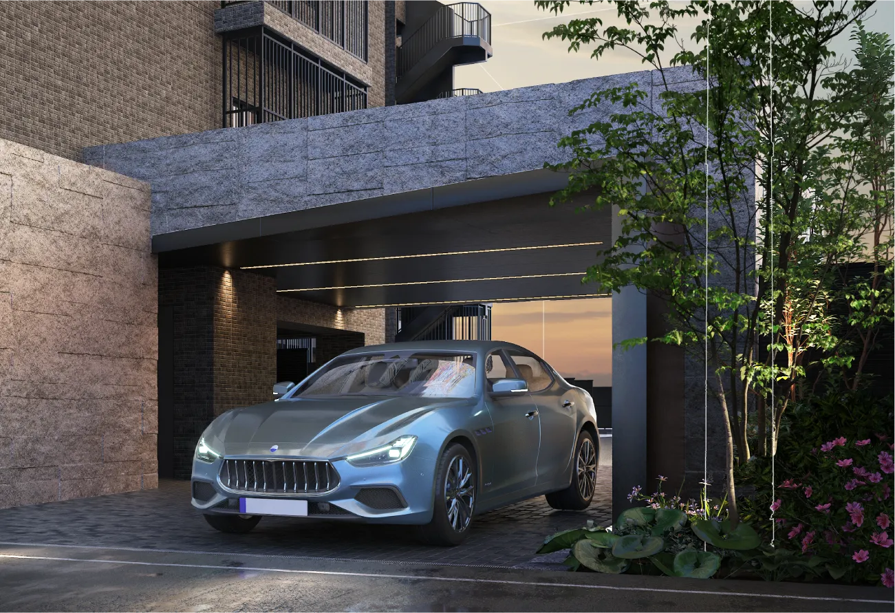 車寄せ完成予想CG