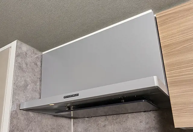 ホーロー整流板付レンジフード