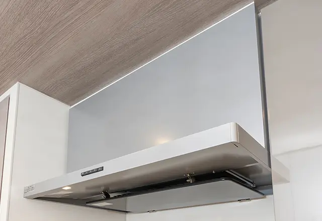 ホーロー整流板付レンジフード