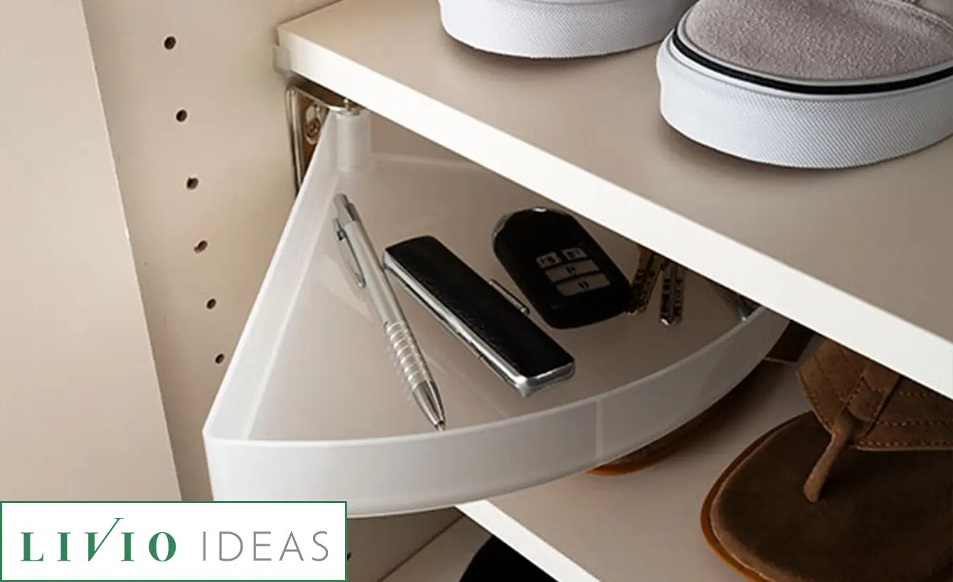 回転式の小物入れ(下足入れ)