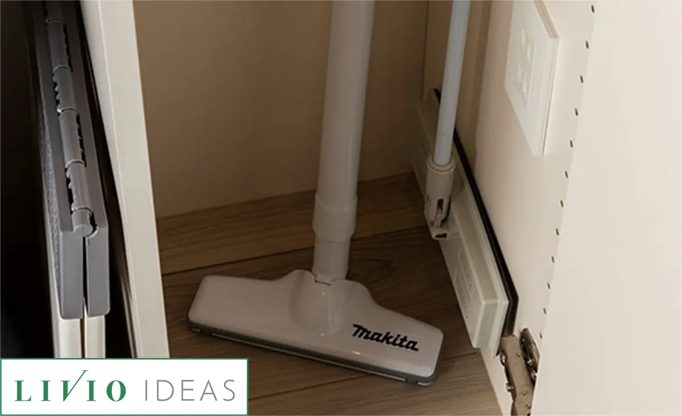 掃除機がすっきり収まる収納スペース