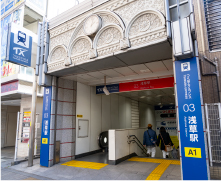 浅草駅（TX線）