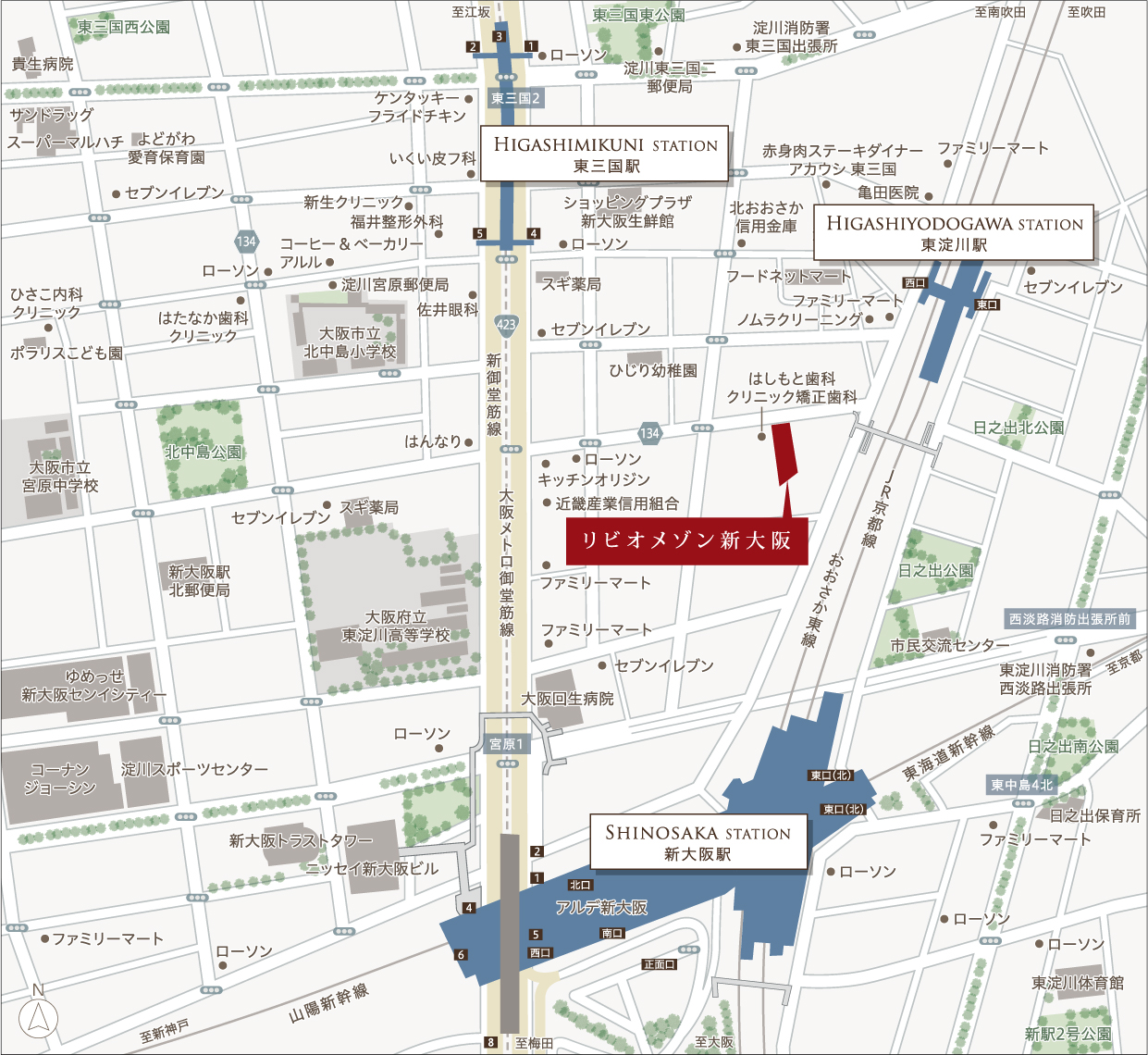 現地案内図