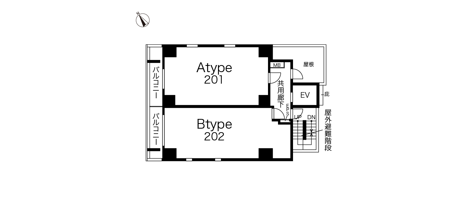 2階平面図