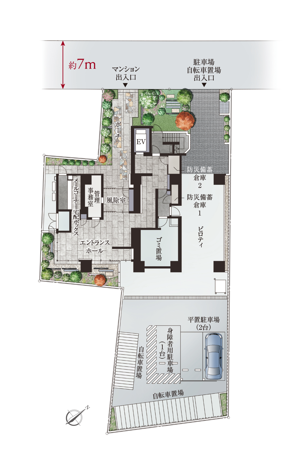 敷地配置図