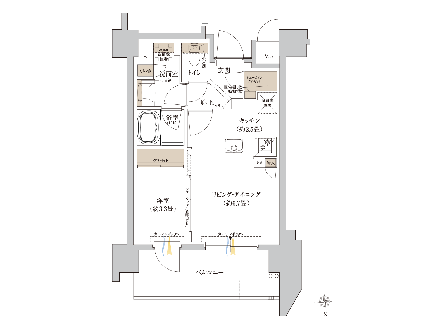 E1type間取り